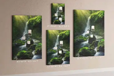 Prikbord van kurk Rotswaterval