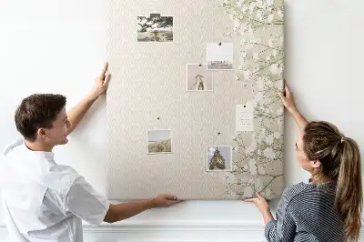Prikbord Subtiele bloemen