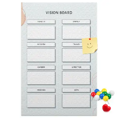 Kurken prikbord gezondheidsplanner