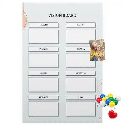 Prikbord van kurk Gezondheidsplanner