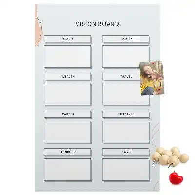 Prikbord van kurk Gezondheidsplanner
