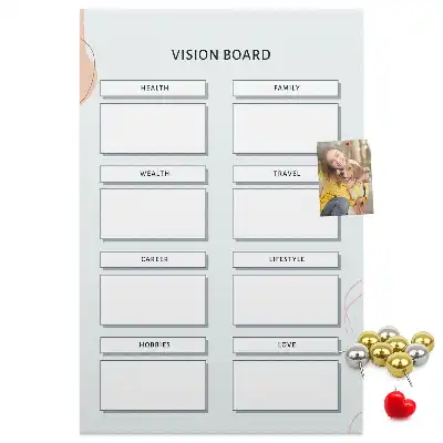 Prikbord van kurk Gezondheidsplanner