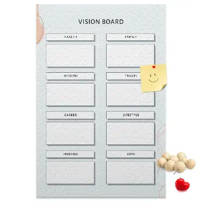 Prikbord van kurk Gezondheidsplanner