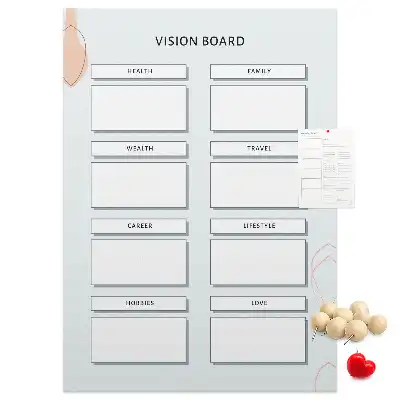 Prikbord van kurk Gezondheidsplanner