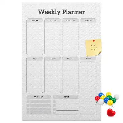 Kurken weekplanner prikbord