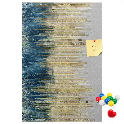 Decoratief kurk prikbord met motief