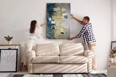 Prikbord van kurk Decoratief motief