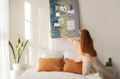 Prikbord van kurk Decoratief motief