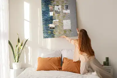 Prikbord van kurk Decoratief motief