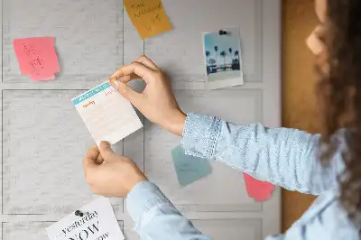 Prikbord van kurk Inspiratiebord