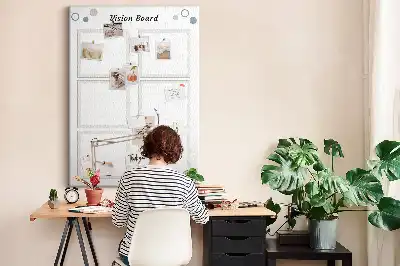 Prikbord van kurk Inspiratiebord