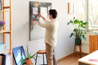 Prikbord van kurk Marmer abstractie