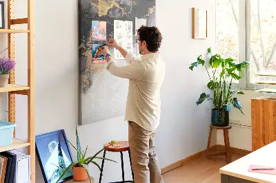 Prikbord van kurk Marmer abstractie