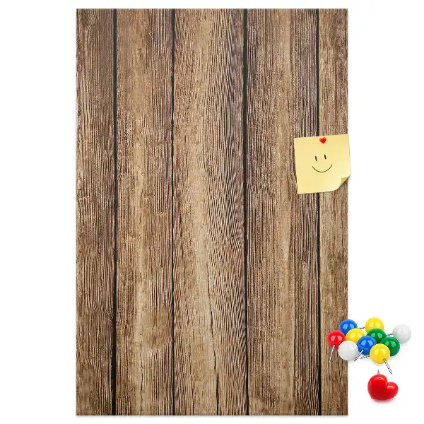 Prikbord van kurk Houten constructie