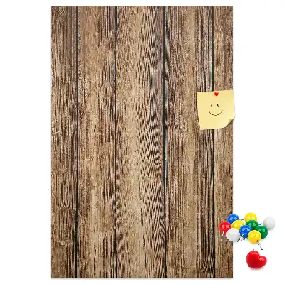 Prikbord van kurk Houten constructie