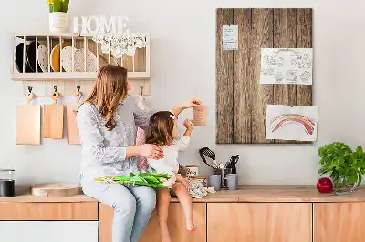 Prikbord van kurk Houten constructie