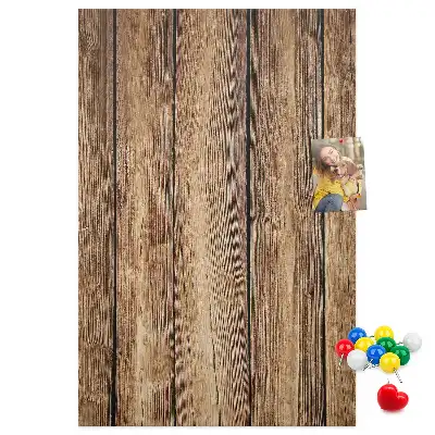 Prikbord van kurk Houten constructie