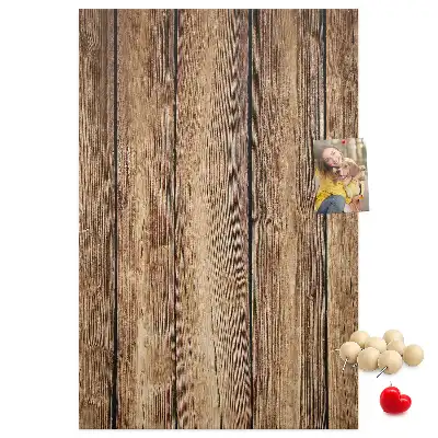 Prikbord van kurk Houten constructie