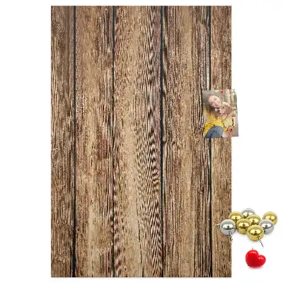 Prikbord van kurk Houten constructie