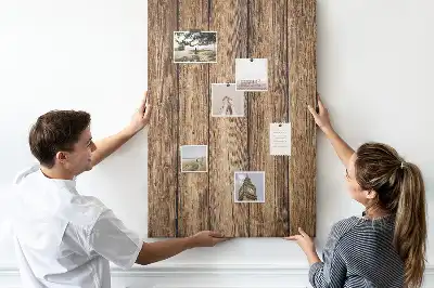 Prikbord van kurk Houten constructie
