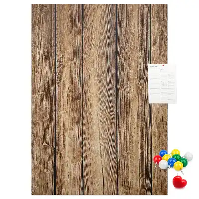 Prikbord van kurk Houten constructie