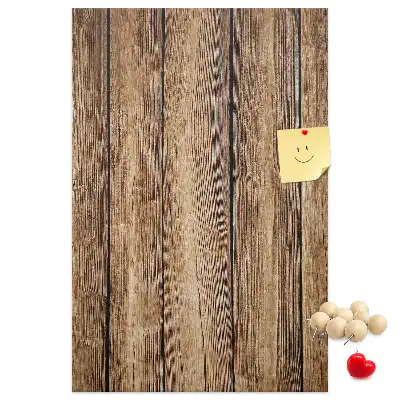 Prikbord van kurk Houten constructie