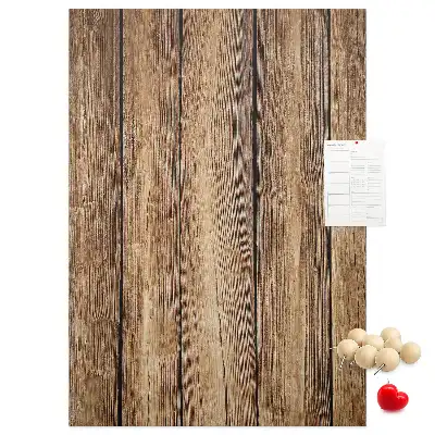 Prikbord van kurk Houten constructie