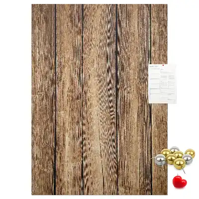Prikbord van kurk Houten constructie