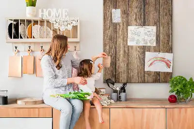 Prikbord van kurk Houten constructie