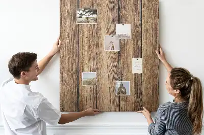 Prikbord van kurk Houten constructie