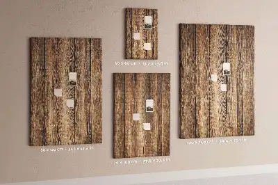 Prikbord van kurk Houten constructie