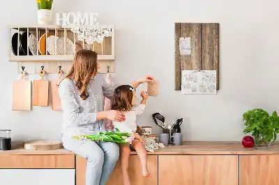 Prikbord van kurk Houten constructie