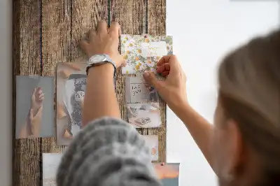 Prikbord van kurk Houten constructie