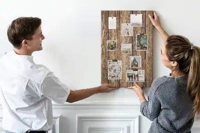 Prikbord van kurk Houten constructie