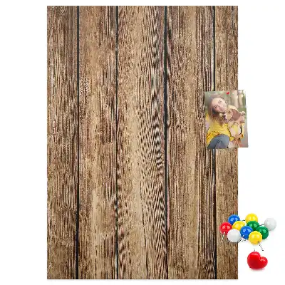 Prikbord van kurk Houten constructie