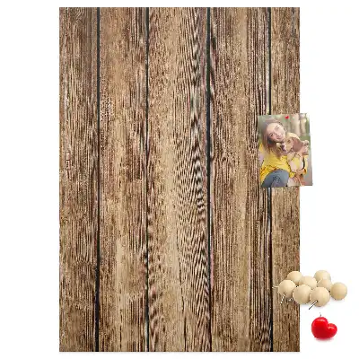 Prikbord van kurk Houten constructie