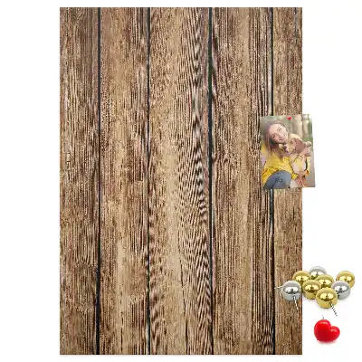 Prikbord van kurk Houten constructie