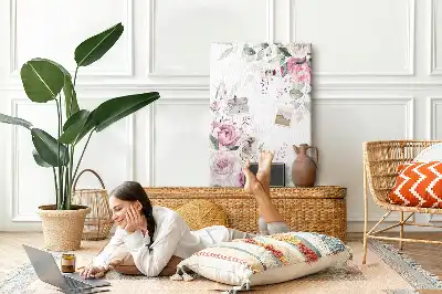 Prikbord Bloemige randen