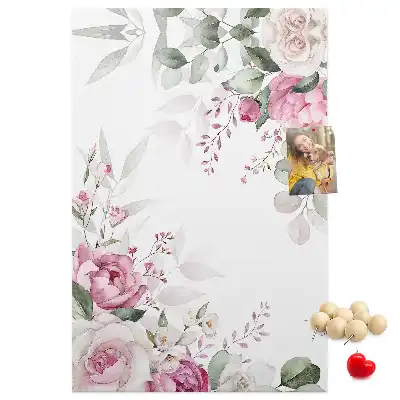Prikbord Bloemige randen