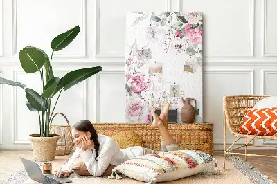 Prikbord Bloemige randen