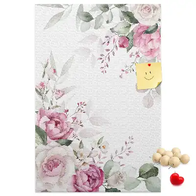 Prikbord Bloemige randen