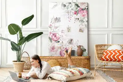 Prikbord Bloemige randen