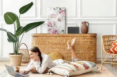 Prikbord Bloemige randen