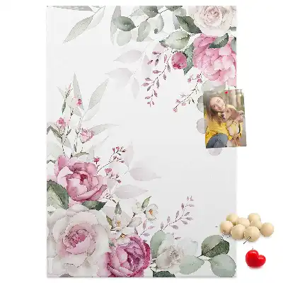 Prikbord Bloemige randen