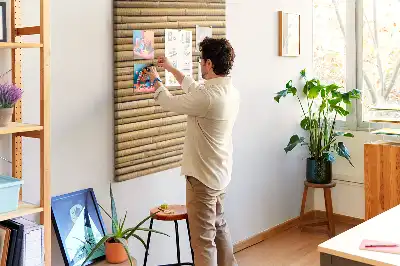 Prikbord van kurk Bamboescheuten