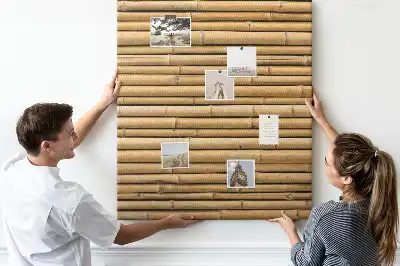 Prikbord van kurk Bamboescheuten
