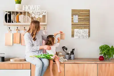 Prikbord van kurk Bamboescheuten