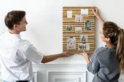 Prikbord van kurk Bamboescheuten