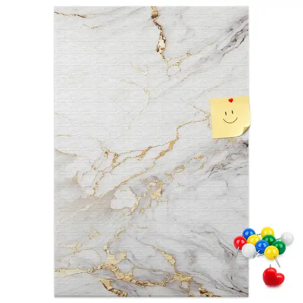 Prikbord van kurk Decoratief marmer