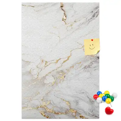 Decoratief kurk prikbord met marmerlook